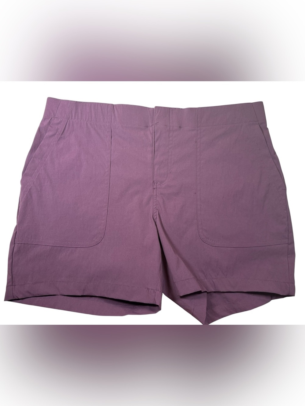 Eddie Bauer Women’s Purple Hiking Trail Shorts Size 8 Mid Rise